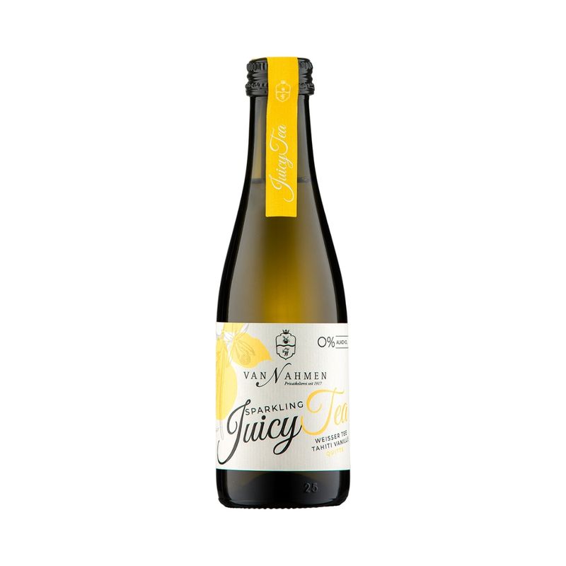 van Nahmen SPARKLING JUICY TEA Weisse Tee-Tahiti Vanille-Quitte BIO 0,20 EW - 0,00 % - Produktbild