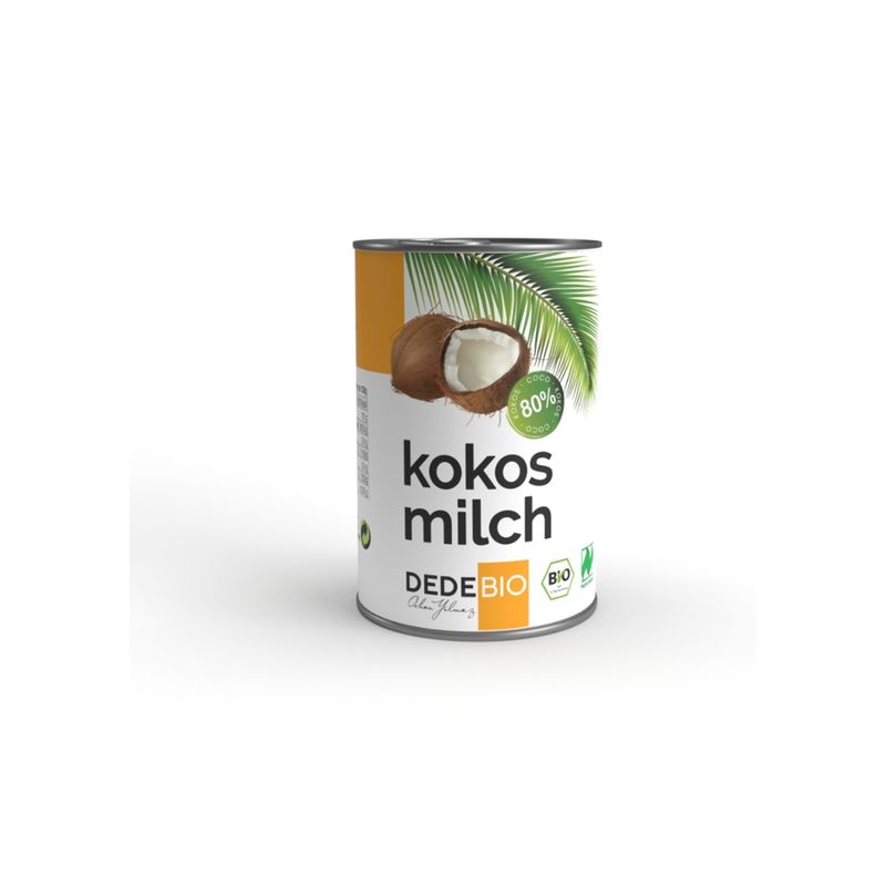 DEDEBIO  DEDEBIO Bio Kokosmilch, 22% Fett, 400ml - Produktbild