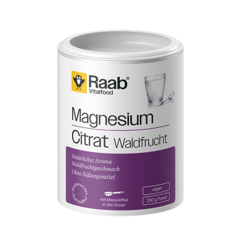 Raab Vitalfood Magnesiumcitrat Waldfrucht - Produktbild