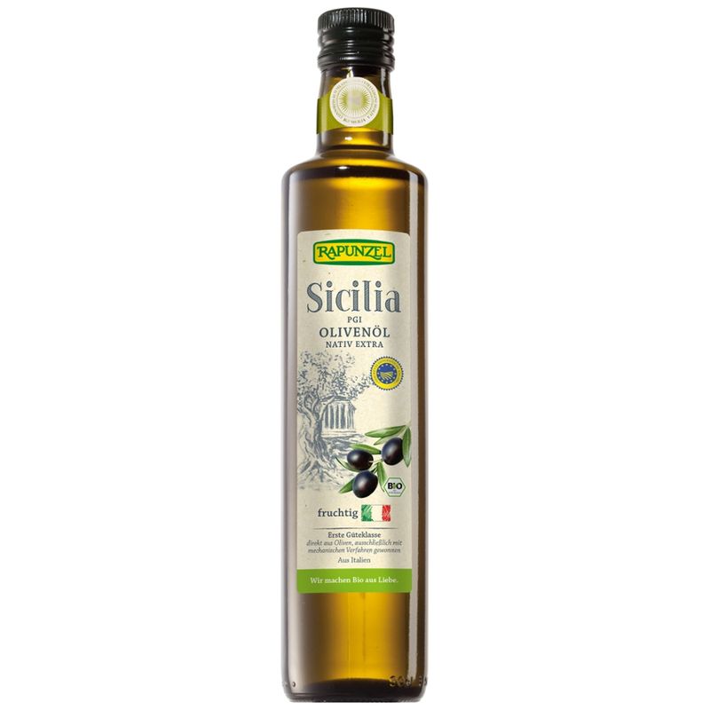 Rapunzel Olivenöl Sicilia P.G.I., nativ extra - Produktbild