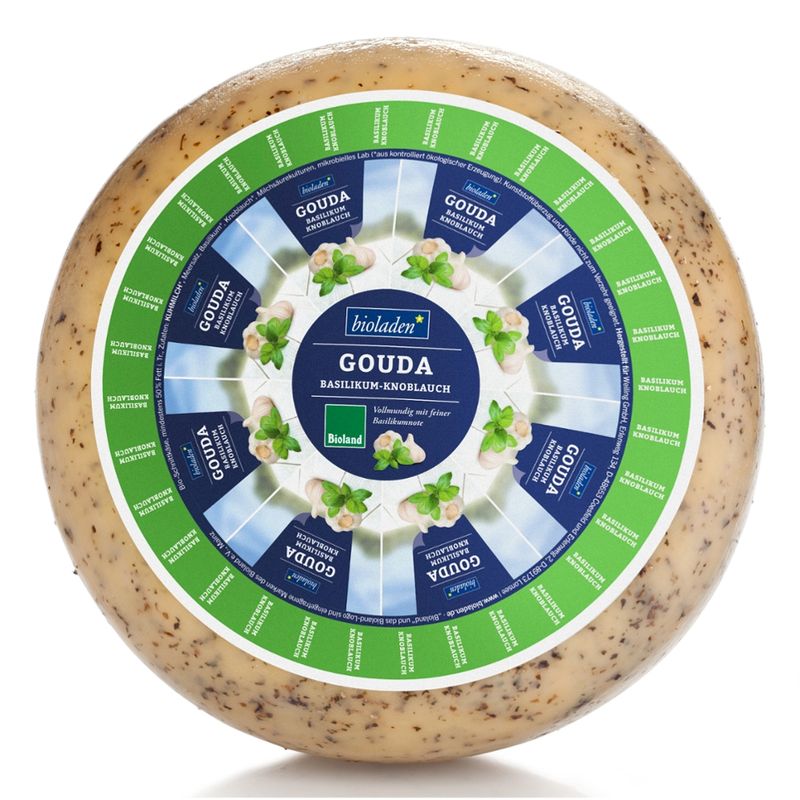bioladen Gouda Basilikum/Knoblauch - Produktbild