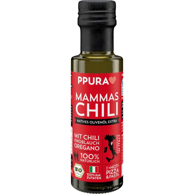 PPURA Olivenöl Mammas Chili BIO - mit Chili - Produktbild
