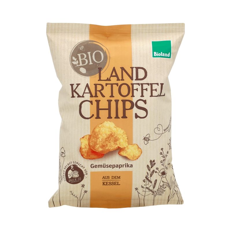 Landkartoffelchips Bio-Landkartoffelchips Gemüsepaprika 125g - Produktbild