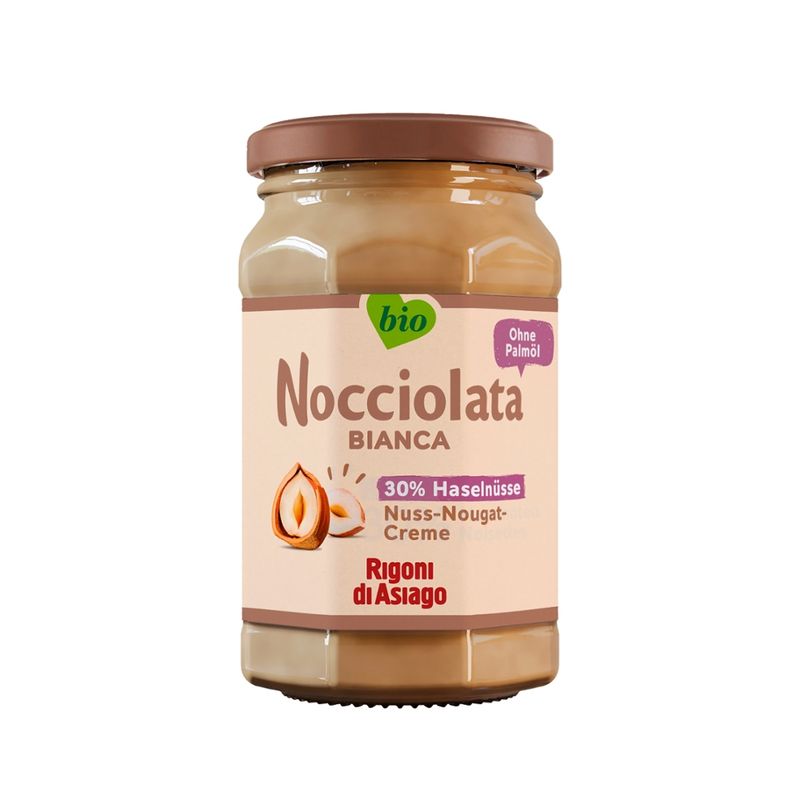 Rigoni di Asiago S.R.L.  Rigoni di Asiago Nocciolata Bianca BIO 250g - Produktbild