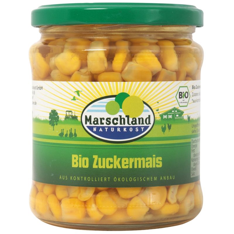 Marschland  Bio-Zuckermais 370 ml Gl. MARSCHLAND - Produktbild
