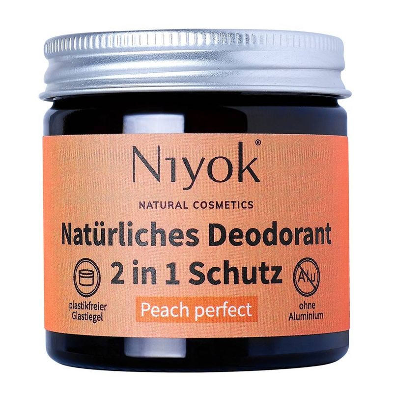 Niyok NIYOK - Crème Déodorante Anti-Transpirante 2 en 1 : Peach Perfect - Produktbild
