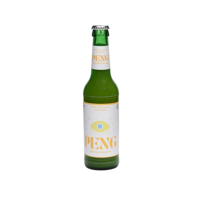 PENG PENG Bio-Orangensoda 330ml Mehrwegflasche - Produktbild