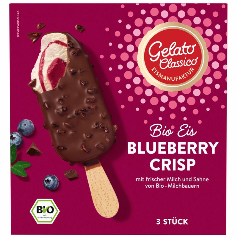 Gelato Classico Eismanufaktur Gelato Classico Bio Eis am Stiel Blueberry Crisp - Produktbild