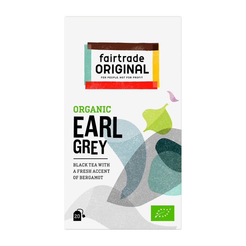 Fairtrade Original Biologischer Earl Grey Tea, 20 Beutel, Fairtrade. Mit frischem Bergamotte- Akzent. - Produktbild