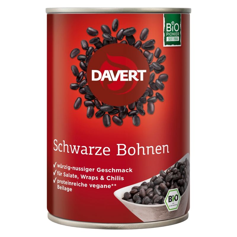 Davert Schwarze Bohnen 400g - Produktbild