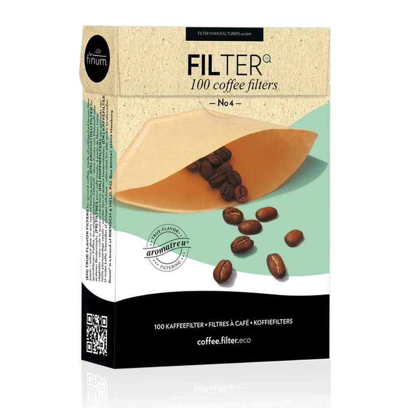 finum FILTER No.4, 100 Coffee Filters - Produktbild