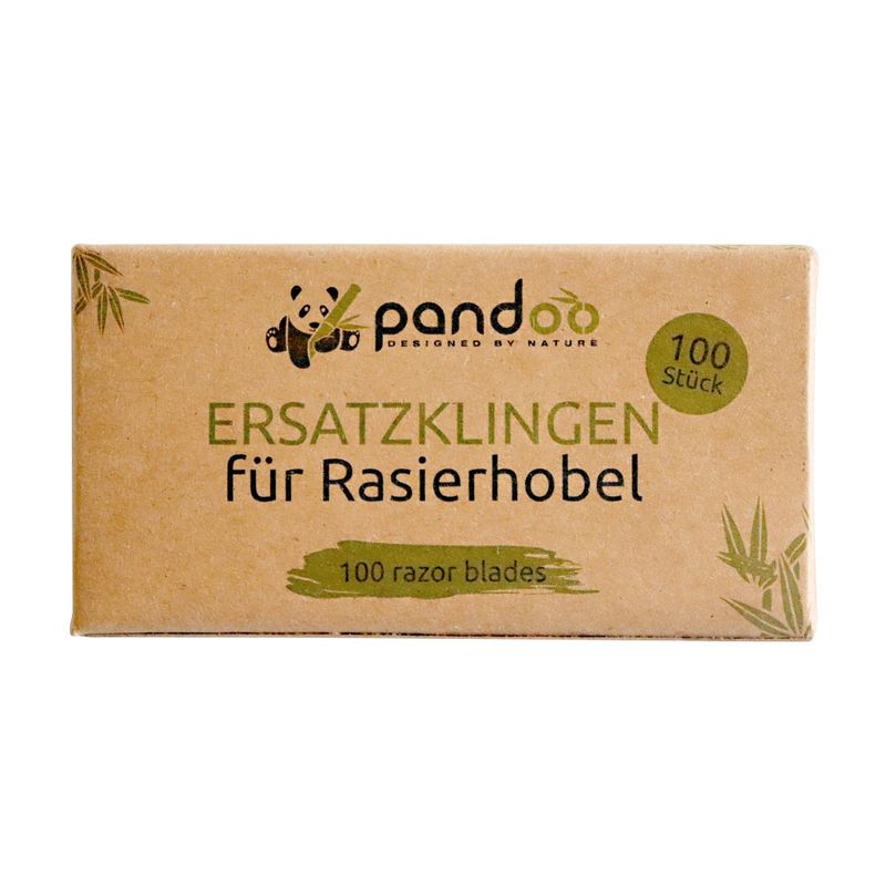 pandoo pandoo Rasierklingen aus Edelstahl, 10 Stück - Qualitativ hochwertige Ersatzklingen aus langlebigen Edelstahl für unsere Rasierhobel - Produktbild