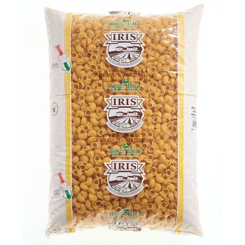 IRIS  Pipe Rigate Hell aus Hartweizen-Nudeln hell 5 kg. - Produktbild