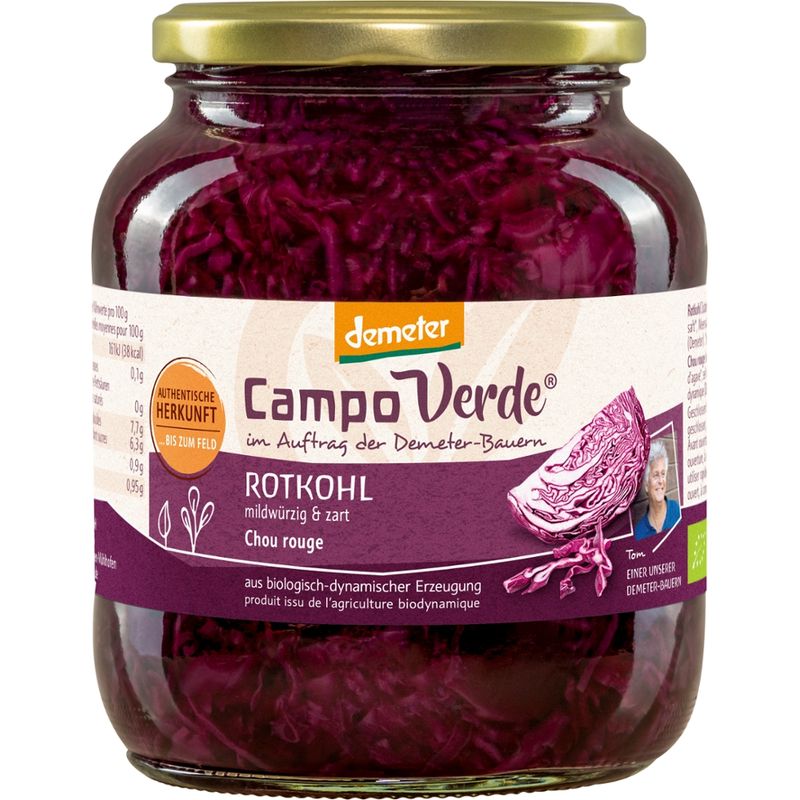 Campo Verde CV demeter Rotkohl 680g - Produktbild
