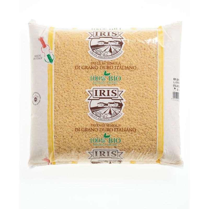 IRIS  Stelline, Sternchen aus Hartweizen-Nudeln hell 5 kg. - Produktbild