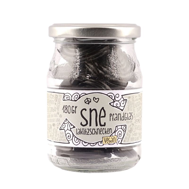GUTDING SNE - Bio-Lakritz-Schnecken im Pfandglas - Produktbild