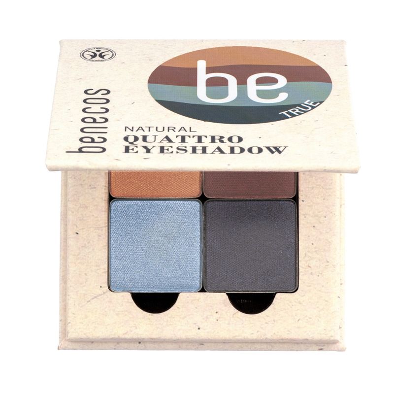 benecos benecos Natural Quattro Eyeshadow true blue - Produktbild