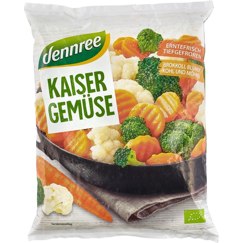 dennree Kaisergemüse, erntefrisch tiefgefroren - Produktbild