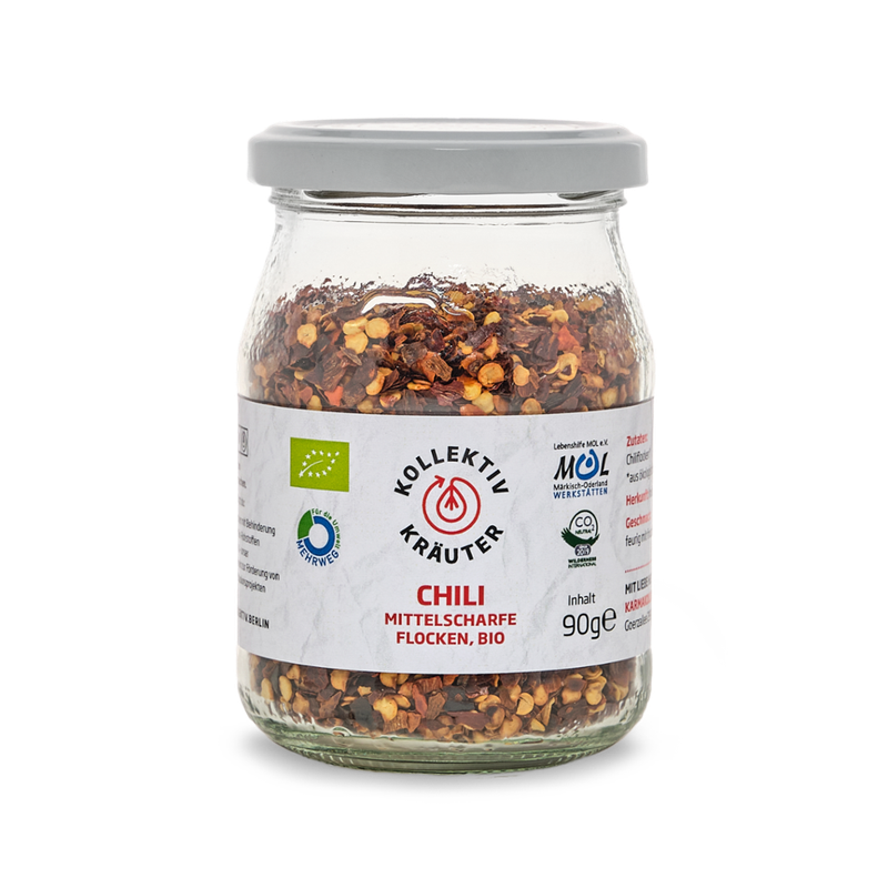 KollektivKräuter KollektivKräuter Chili, mittelscharfe Flocken, bio - Produktbild