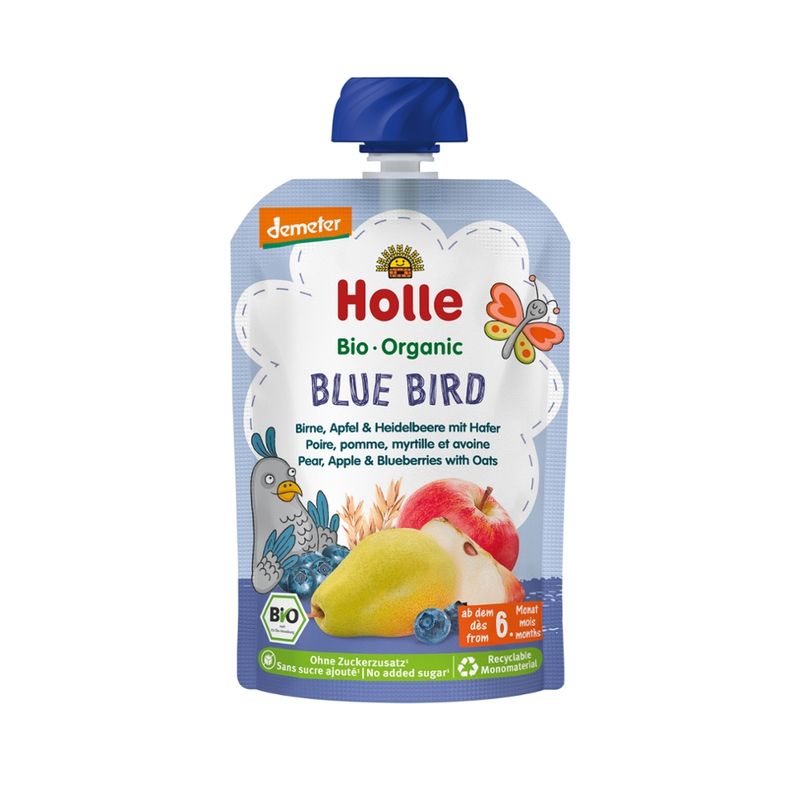 Holle  Blue Bird - Birne, Apfel & Heidelbeere mit Hafer - Produktbild