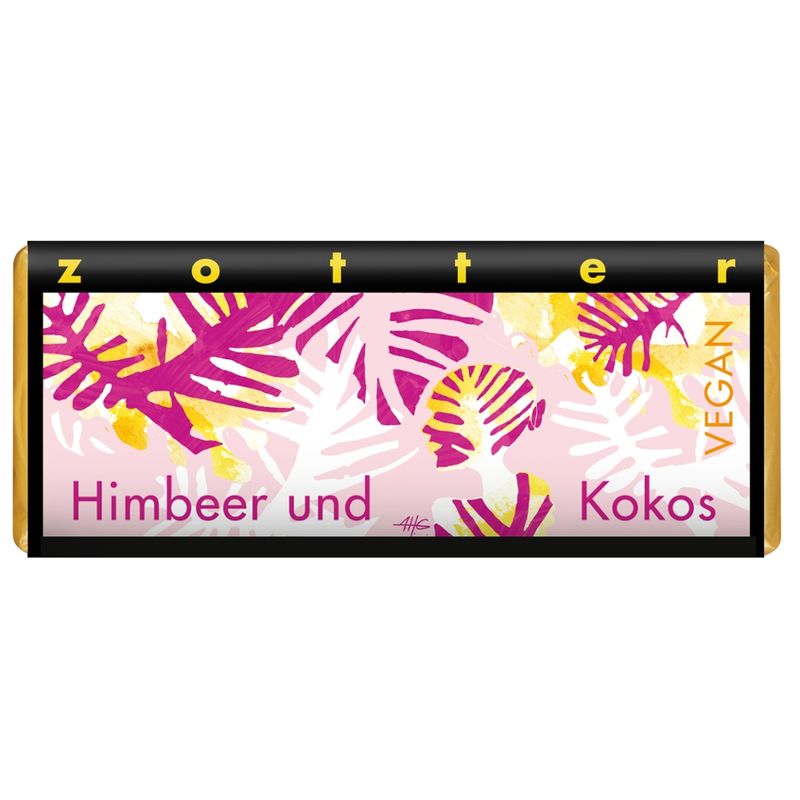 Zotter Schokolade Himbeer Kokos - Produktbild