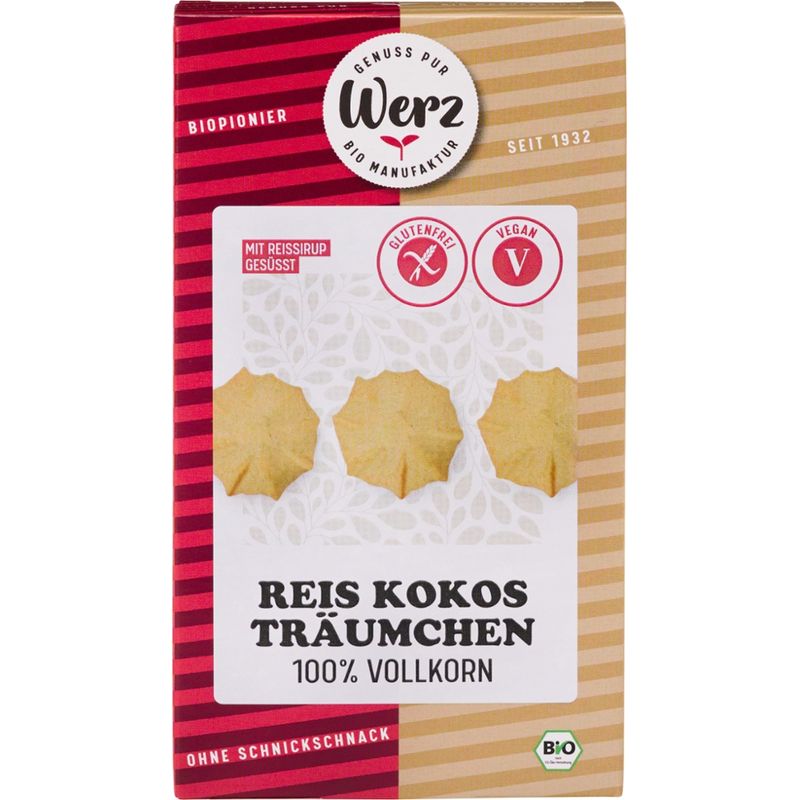 Naturkornmühle Werz Reis Kokos Träumchen, Vollkornkekse, glutenfrei - Produktbild