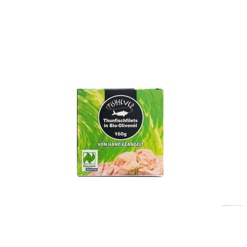 Fish4Ever Fish4Ever Thunfischfilets in Bio-Olivenöl 160g - Produktbild