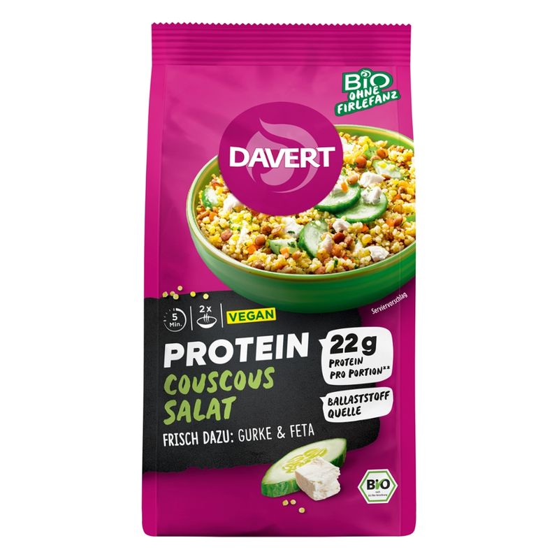 Davert Protein Couscous Salat 160g - Produktbild