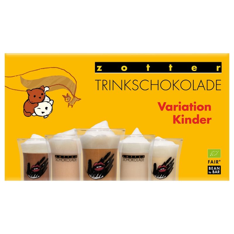 Zotter Schokolade Trinkschokolade – Variation Kinder - Produktbild