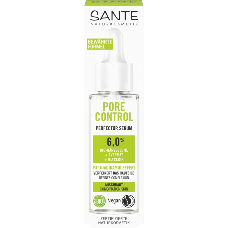 Sante Pore Control Perfector Serum mit Bio-Gänseblume, Evermat & Glycerin - Produktbild