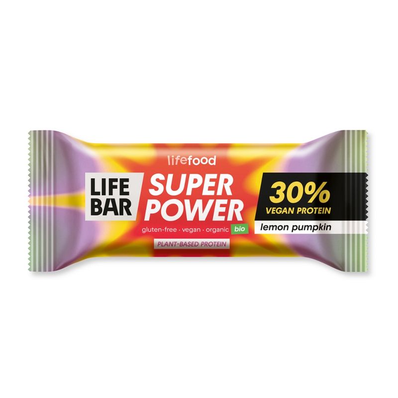 Lifefood  BIO Lifebar Super Power Kürbiskern Zitrone - Produktbild