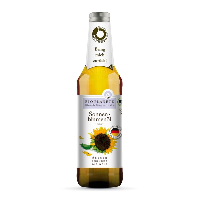 BIO PLANÈTE Sonnenblumenöl nativ 500 ml Mehrweg - Produktbild