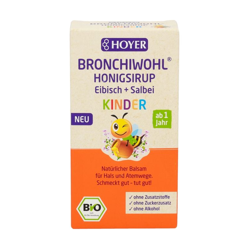HOYER BRONCHIWOHL Honigsirup Eibisch + Salbei Bio - Produktbild
