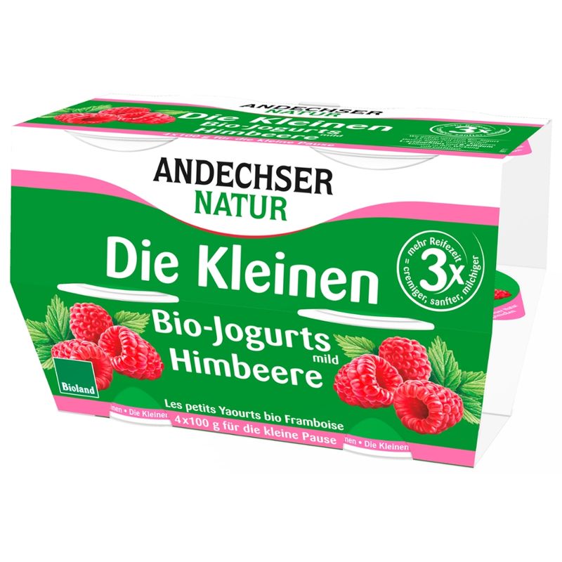 Andechser Natur AN Bio-Jogurt Himbeer Cluster - Produktbild