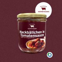 Bio Hackbällchen in Tomatensauce im Glas 380g - Produktbild