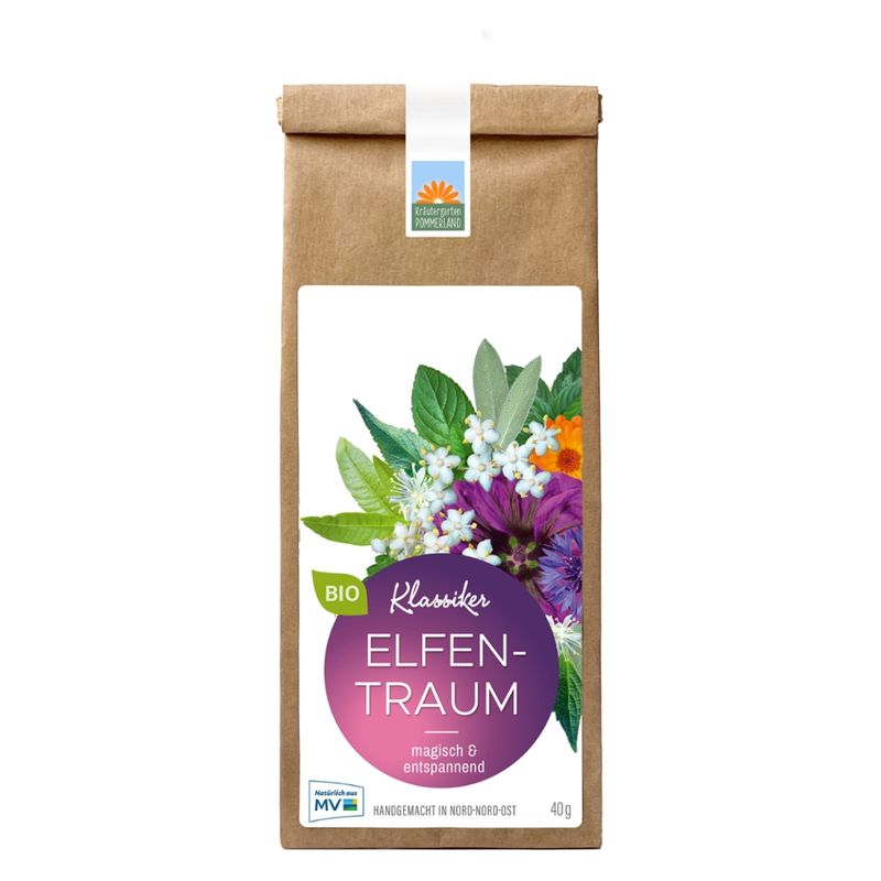Kräutergarten Pommerland Elfentraum - Bio Tagestee in der Papiertüte - Produktbild