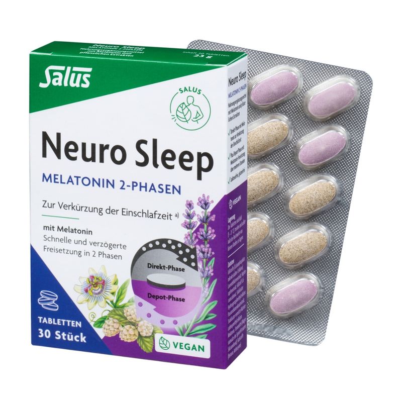 Salus® Neuro Sleep Melatonin 2-Phasen Tabletten 30 Tbl - Produktbild
