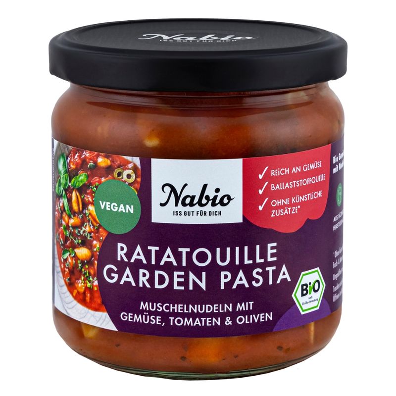 Nabio Nabio Fertiggericht Ratatouille Garden Pasta - Produktbild
