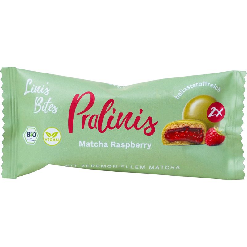 Lini's Bites Matcha Raspberry Pralinis Bio Dattel-Kugeln - Produktbild