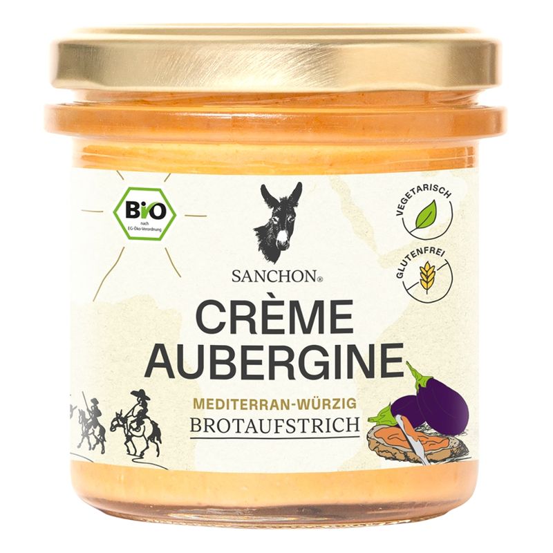 Sanchon BA Brotaufstrich Crème Aubergine, 150 g, SANCHON, bio - Produktbild