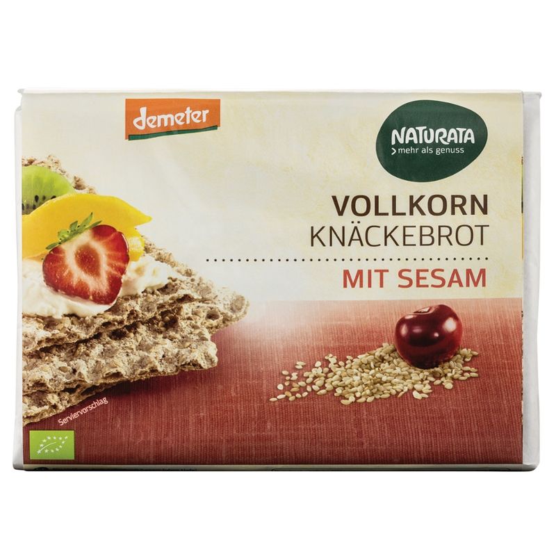 NATURATA Vollkorn-Knäckebrot mit Sesam - Produktbild
