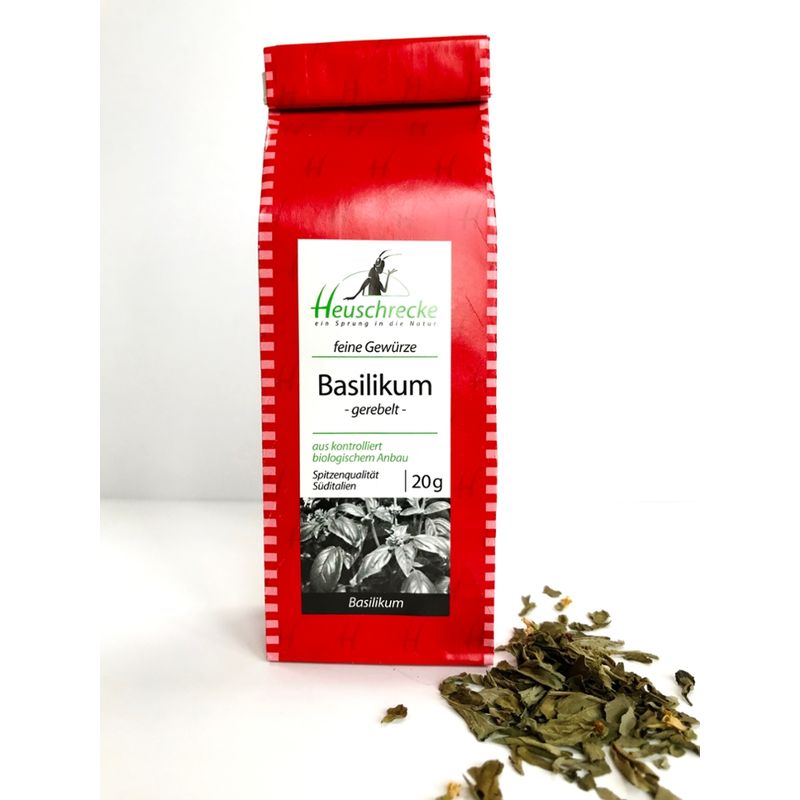 Heuschrecke Basilikum, gerebelt, Spitzenqualität, kbA - Produktbild