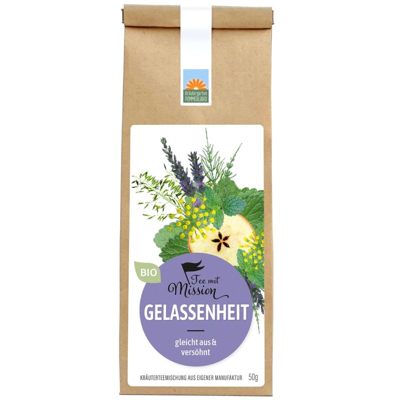 Kräutergarten Pommerland Gelassenheit - Ausgleichender Bio Kräutertee  zum Innehalten - Produktbild