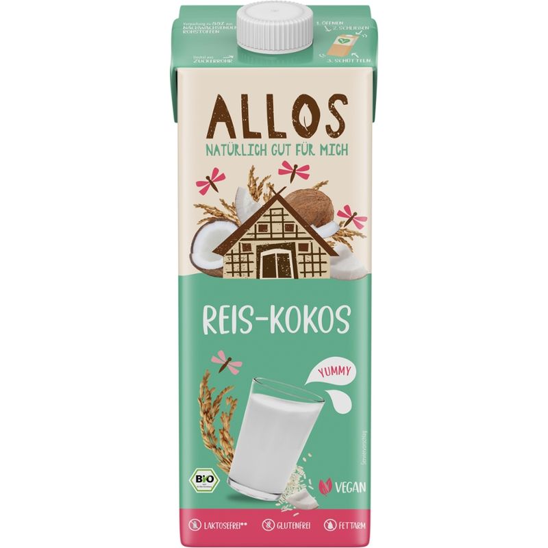Allos Reis-Kokos Drink - Produktbild