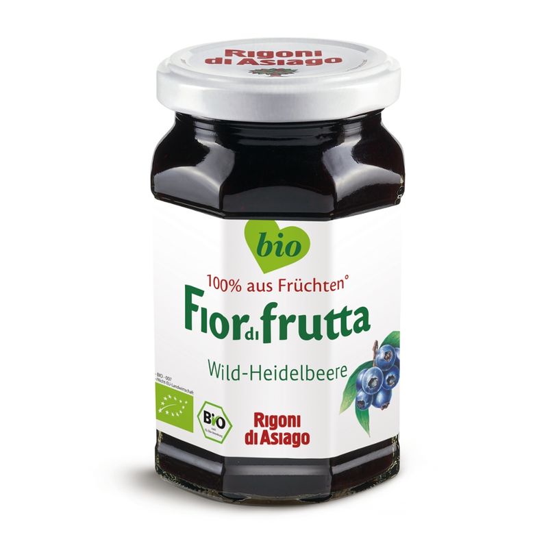 Rigoni di Asiago S.R.L.  Fiordifrutta Bio Wild-Heidelbeeren-Aufstrich - Produktbild