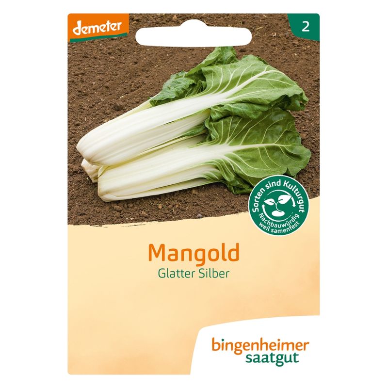 Bingenheimer Saatgut Glatter Silber - Mangold (Saatgut) - Produktbild