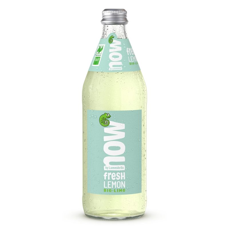 now now Bio Limo Fresh Lemon 0,5l - Produktbild