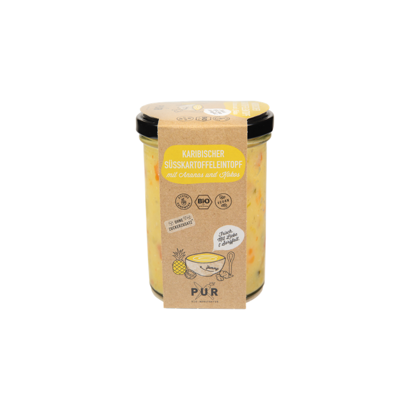 PUR Bio-Manufaktur PUR Karibischer Süsskartoffeleintopf mit Ananas und Kokos - Produktbild