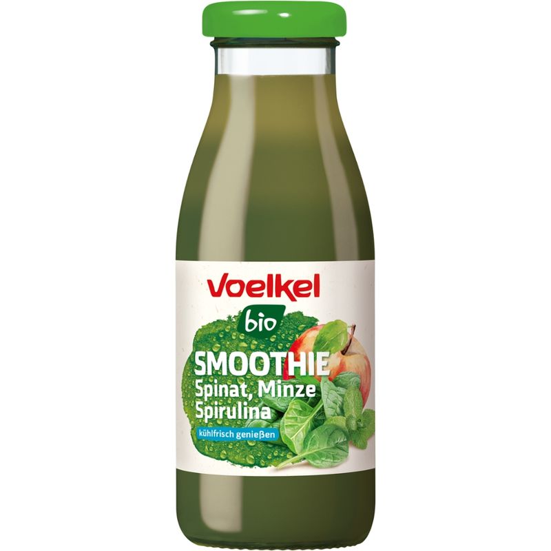 Voelkel Smoothie Spinat Minze Spirulina, kühlpflichtig - Produktbild