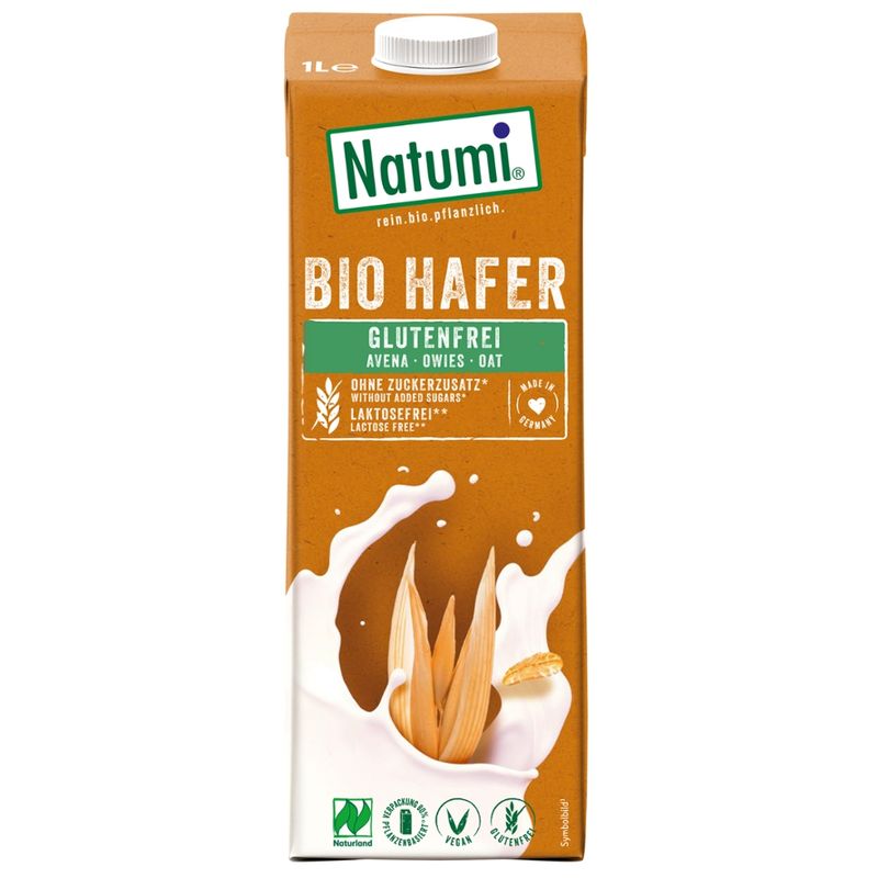 Natumi Getränk aus glutenfreiem, fermentiertem Hafer, UHT - Produktbild